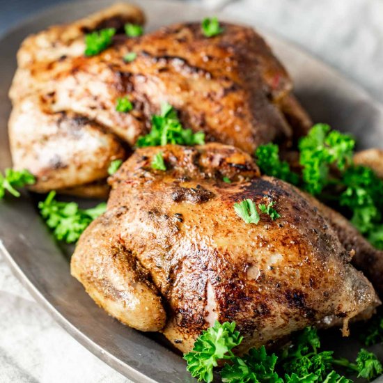 Sous Vide Cornish Hens