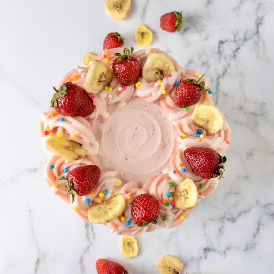 Strawberry Banana Cake