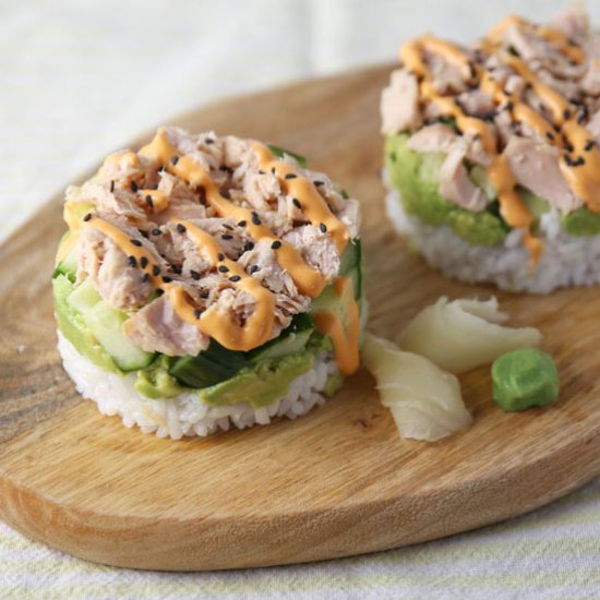 Tuna Sushi Stacks