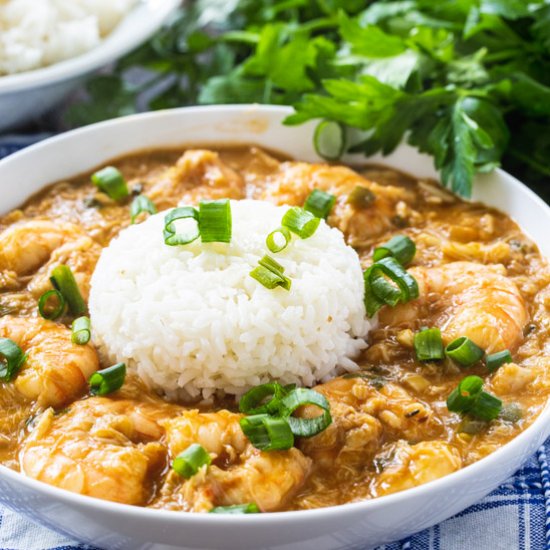 Crab and Shrimp Etouffee