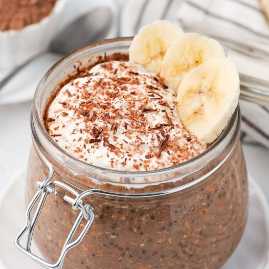 Chocolate Banana Overnight Oats