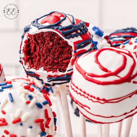 4th of July Cake Pops