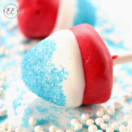 4th of July Strawberry Pops