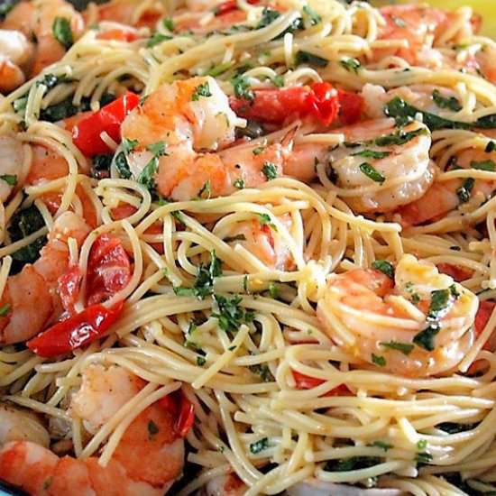 Lemon Pasta With Shrimp (30 min)