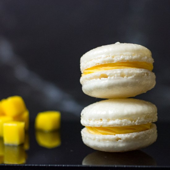 Mango Macarons