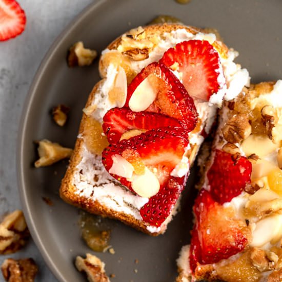 Ricotta Honey Toast