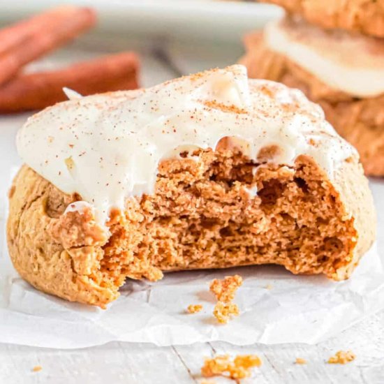 Frosted Pumpkin Cookies