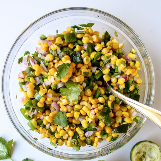 Roasted Chili Corn Salsa