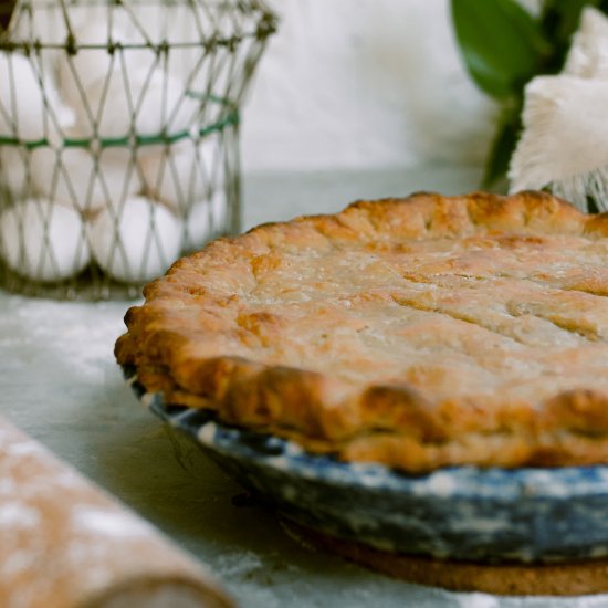 Ground Beef and Mushroom Pie