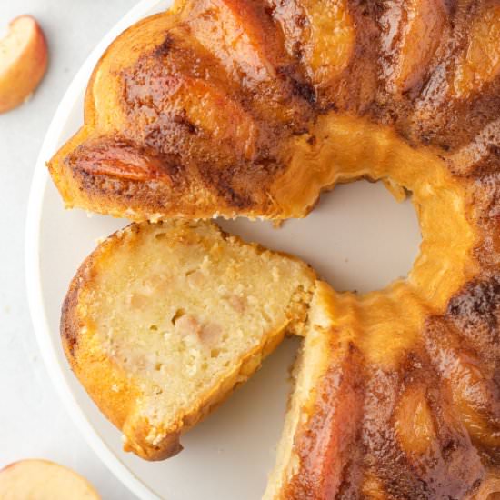 Peach Cobbler Pound Cake