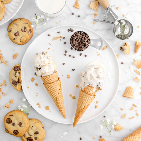 No Churn Cookie Dough Ice Cream