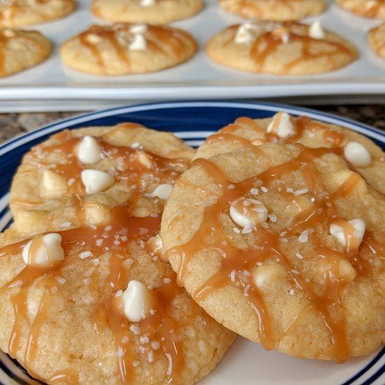 Caramel & White Chocolate Cookies