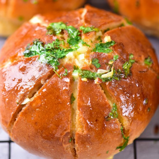 Korean Cream Cheese Garlic Bread