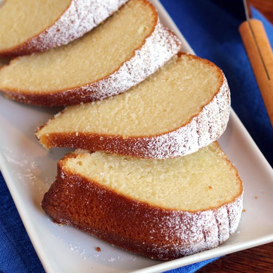 Cold-oven pound cake