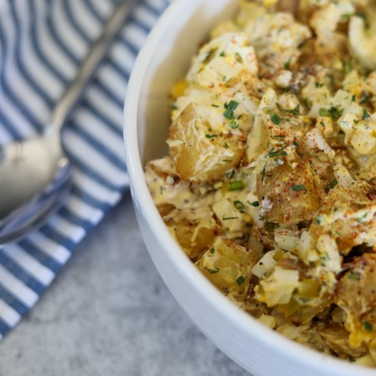 Simple Roasted Potato Salad