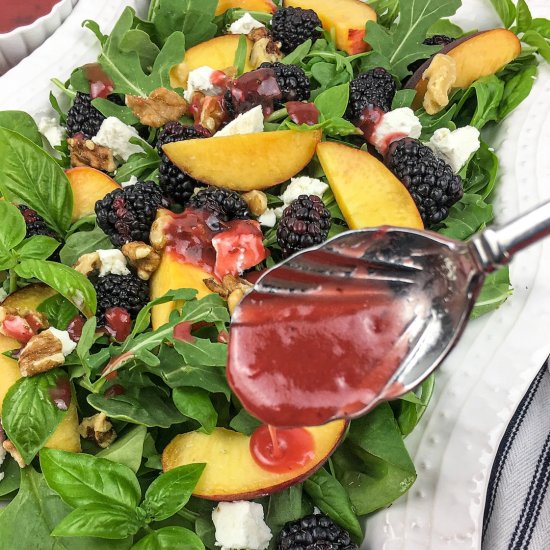 Peach Blackberry Salad