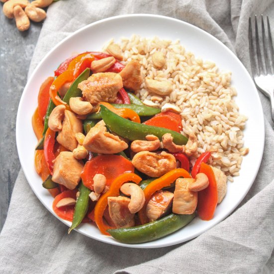 Teriyaki Chicken Snap Pea Stir Fry