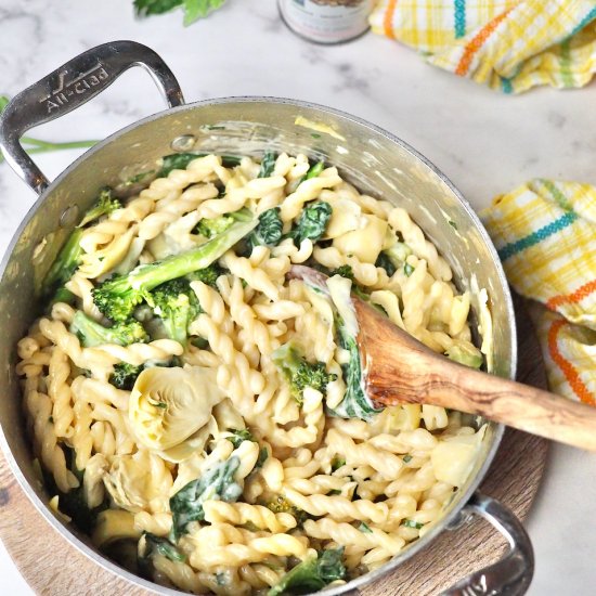 One Pot Lemon Garlic Pasta Recipe