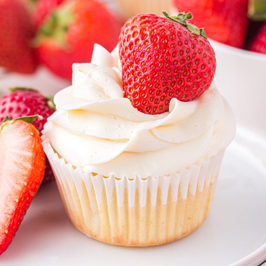 Strawberry Shortcake Cupcakes