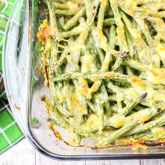 CHEESY GREEN BEAN CASSEROLE