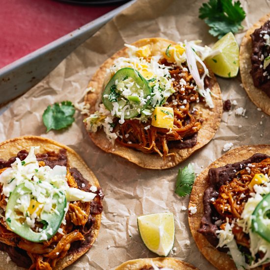 Instant Pot Chicken Tostadas