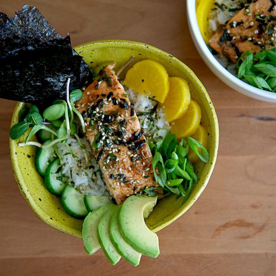 Salmon Rice Bowl Recipe