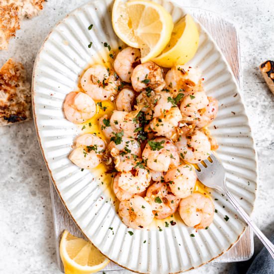 Easy Spanish Garlic Prawns