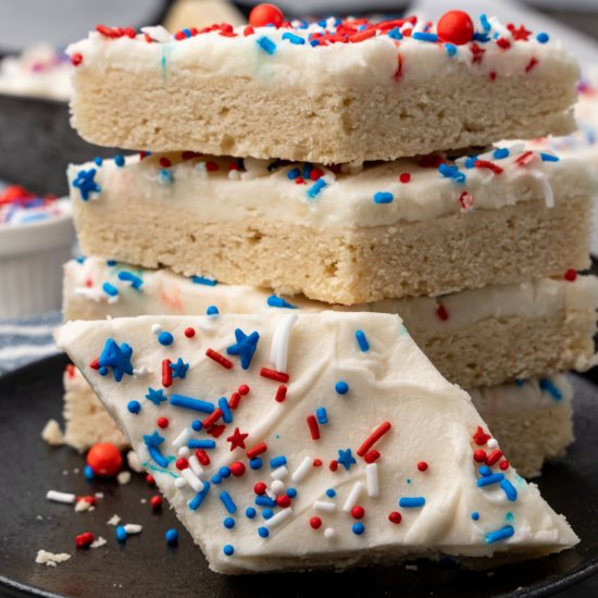 July 4th Sugar Cookie Bars