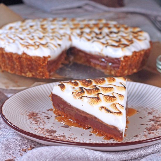 Biscoff Caramel S’mores Tart