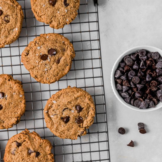 Oat Flour Chocolate Chip Cookies