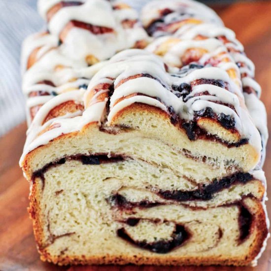 Cinnamon Blueberry Babka