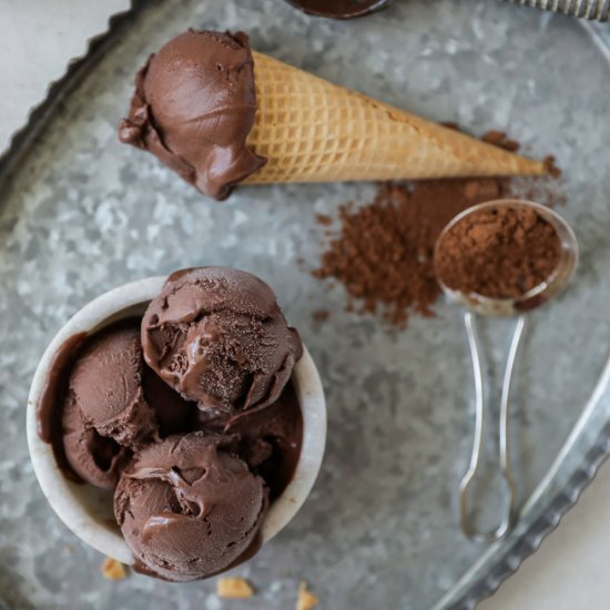 Chocolate Avocado Ice Cream