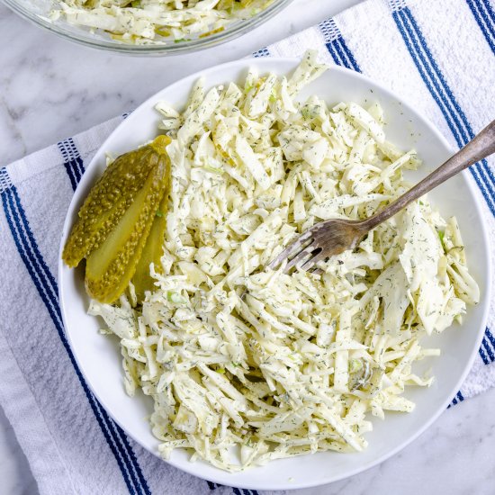 Easy Dill Pickle Slaw