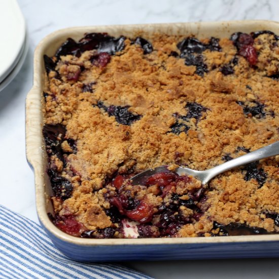 Peach Blueberry Crisp