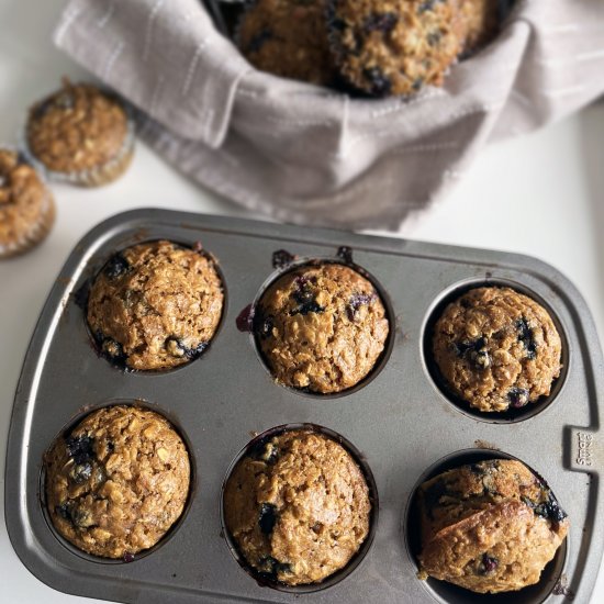 Blueberry & Wheat Germ Muffins