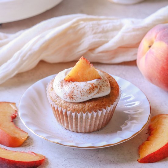 Healthy Peach Muffins