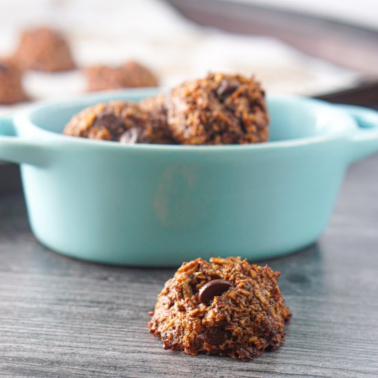 Keto Chocolate Coconut Cookies