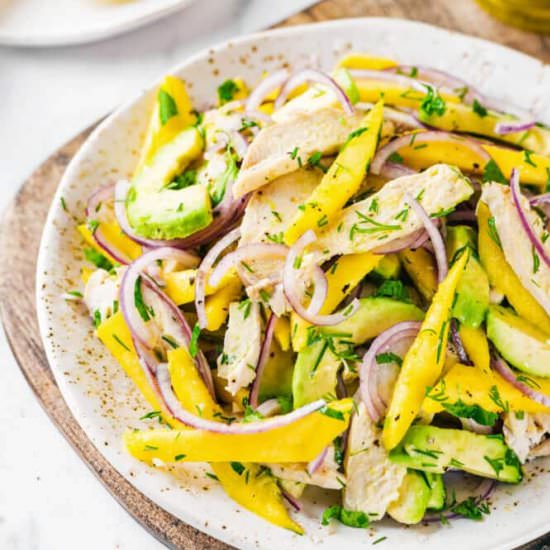 Avocado, Chicken and  Mango Salad