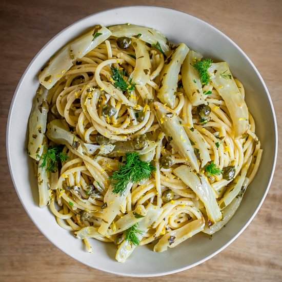 Roasted Fennel Pasta with Lemon