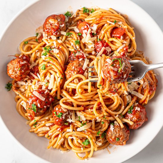 Instant Pot Spaghetti and Meatballs