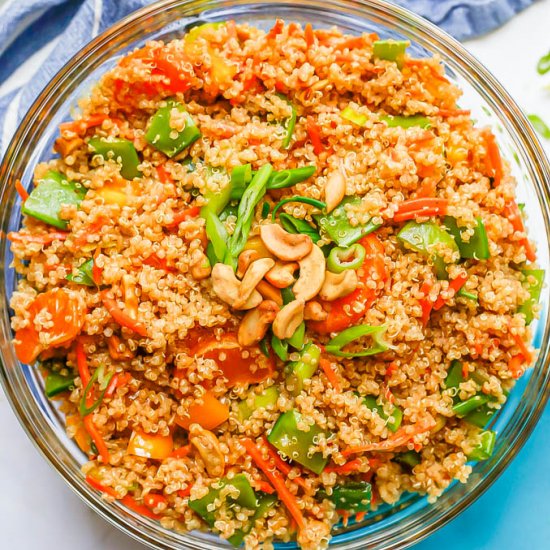 Asian quinoa crunch salad