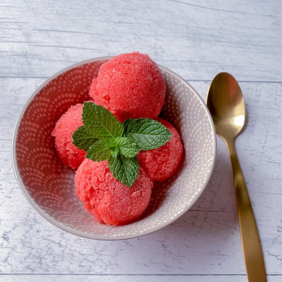 Easy strawberry sorbet recipe