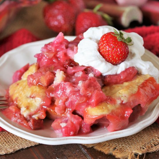 Strawberry Rhubarb Cobbler