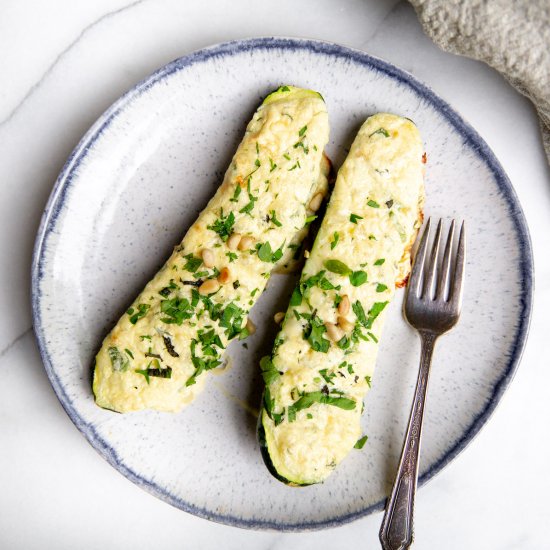 Cheesy Stuffed Zucchini Boats