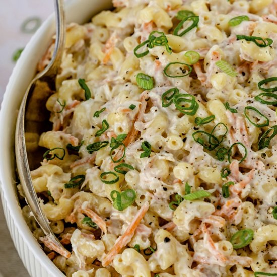 Hawaiian Mac Salad with Tuna