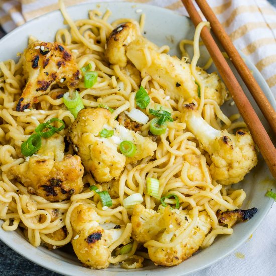 Sesame Orange Cauliflower Ramen