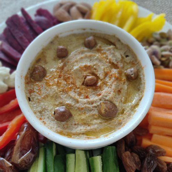 BLACK CHICKPEA HUMMUS