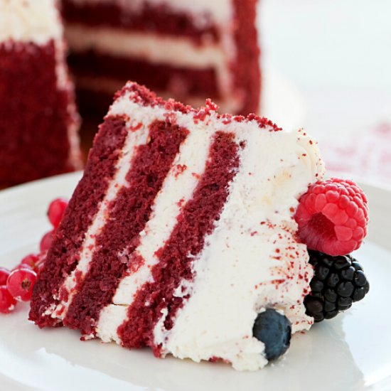 Red velvet cake without buttermilk