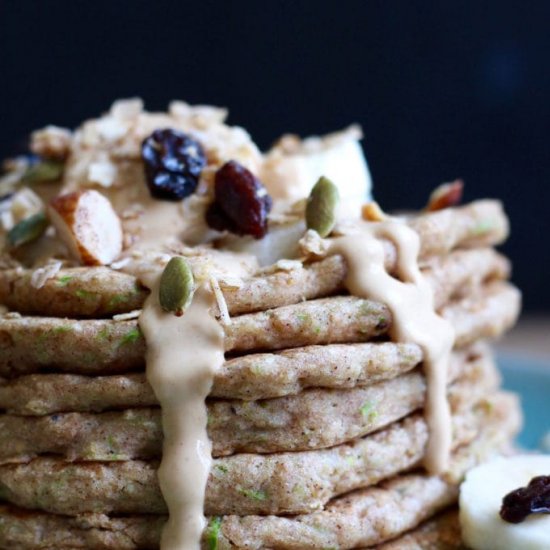 Vegan Zucchini Bread Pancakes