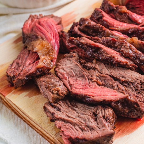 Roasted Beer Marinated Flank Steak